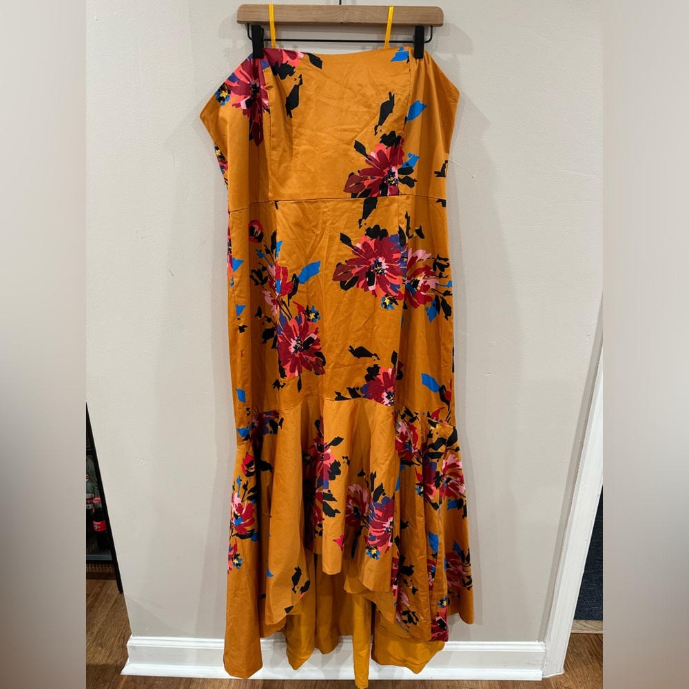 Hutch Dea floral strapless high low dress size 18W NWT - Picture 5 of 15